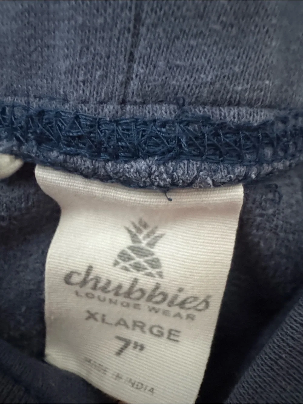 Chubbies Navy Lounge Wear Aztec Print 7 inch Shorts - Navy